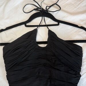 Zara Black Halter Top